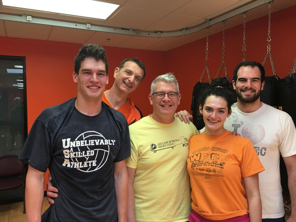 Mido Zelenjakovic with clients at Rochester School of Fitness