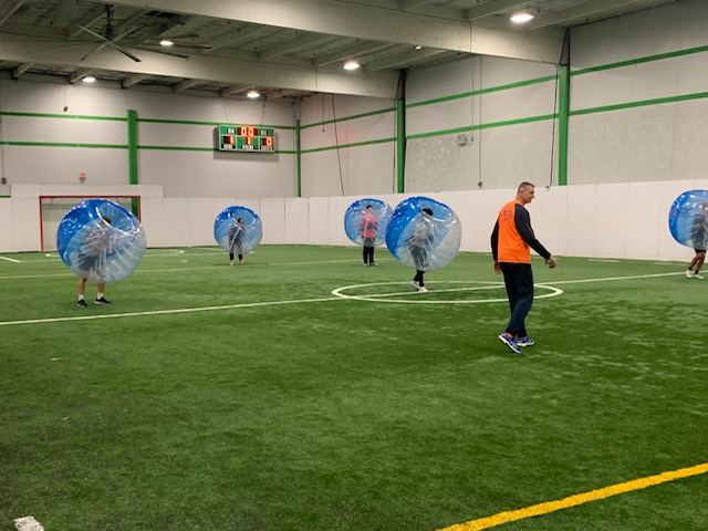 Bumperball bubble soccer event organized by RSF